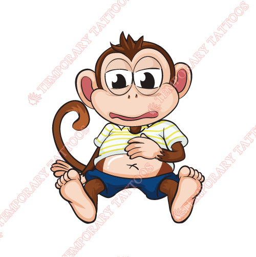 Monkey Customize Temporary Tattoos Stickers NO.8652